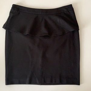 Peplum pencil skirt